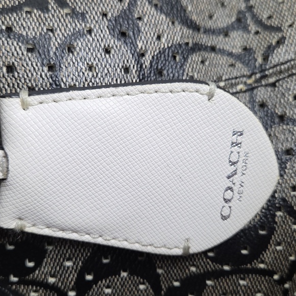 Coach Peyton Perforated PVC Zip Top Tote - Picture 8 of 10